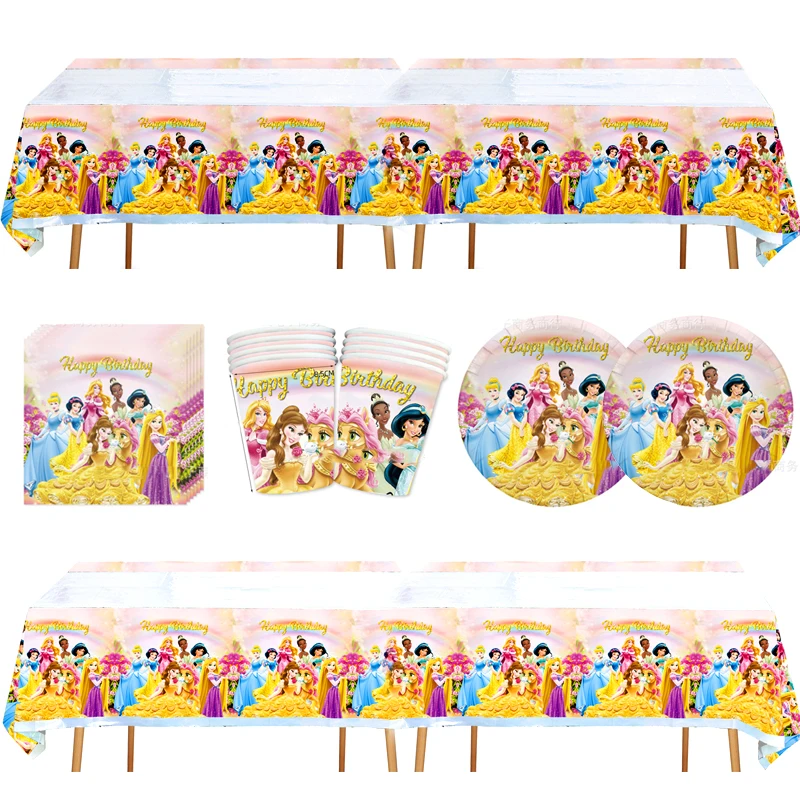 61pcs Snow White Princess Theme Tablecloth Plates Cups Kids Girls Favors Birthday Party Napkins Baby Shower Decoration Supplies
61pcs Snow White Princess Theme Tablecloth Plates Cups Kids Girls Favors Birthday Party Napkins Baby Shower Decoration Supplies