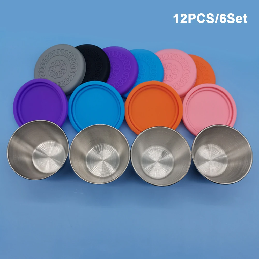 6pcs Stainless Steel Condiment Sauce Cups Tomato Sauce Container Dipping Bowl for Restaurant Home
6pcs Stainless Steel Condiment Sauce Cups Tomato Sauce Container Dipping Bowl for Restaurant Home