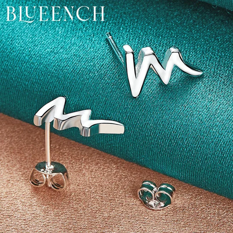 Blueench 925 Sterling Silver Curve Irregular Stud Earrings Earrings for Women Wedding Party Personality Fashion Jewelry
Blueench 925 Sterling Silver Curve Irregular Stud Earrings Earrings for Women Wedding Party Personality Fashion Jewelry