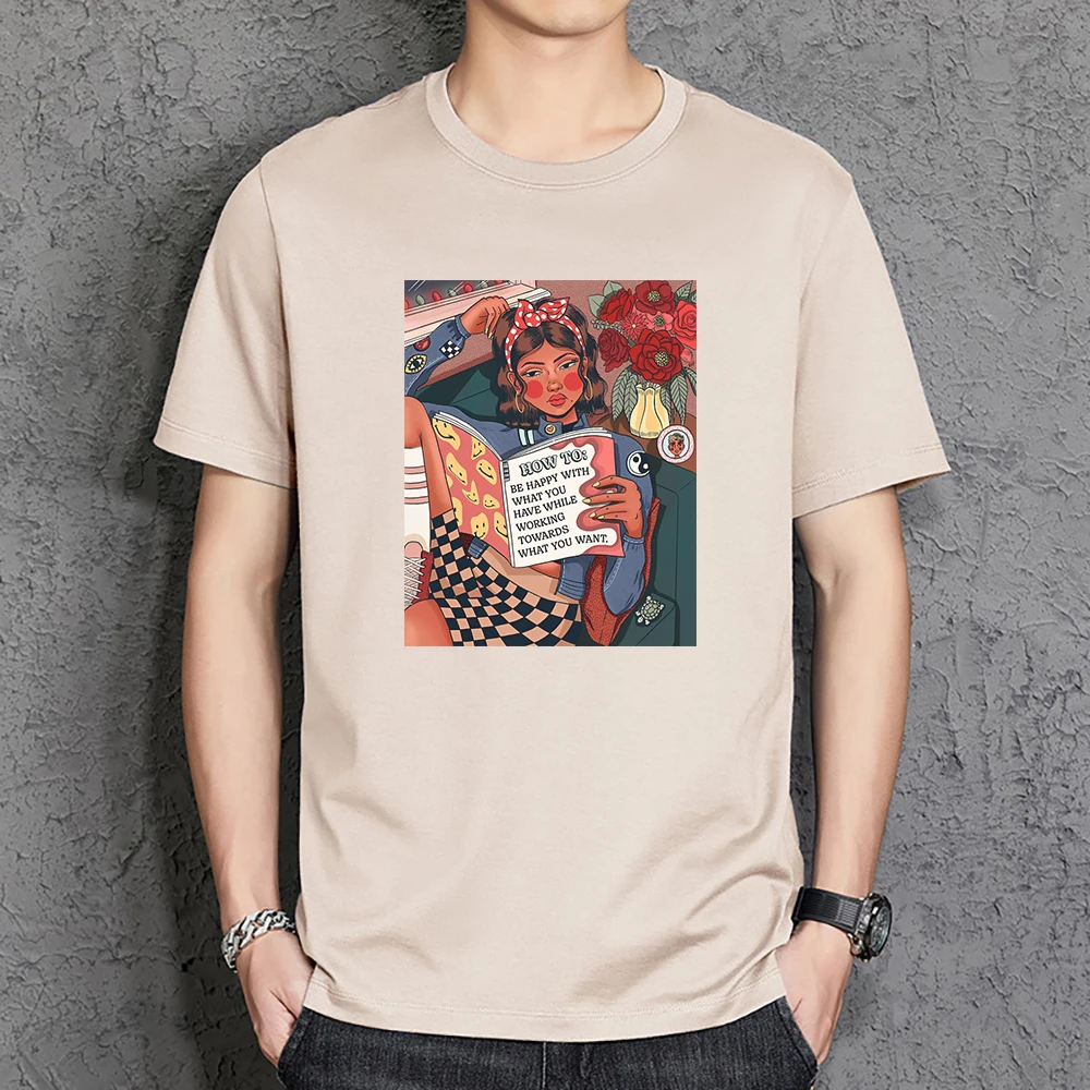 Animation Girl In Reading Men'S Tshirts Fashion Cotton T-Shirt All-Match Comfortable T Shirts Vintage Quality Mens Tee Shirts
Animation Girl In Reading Men'S Tshirts Fashion Cotton T-Shirt All-Match Comfortable T Shirts Vintage Quality Mens Tee Shirts