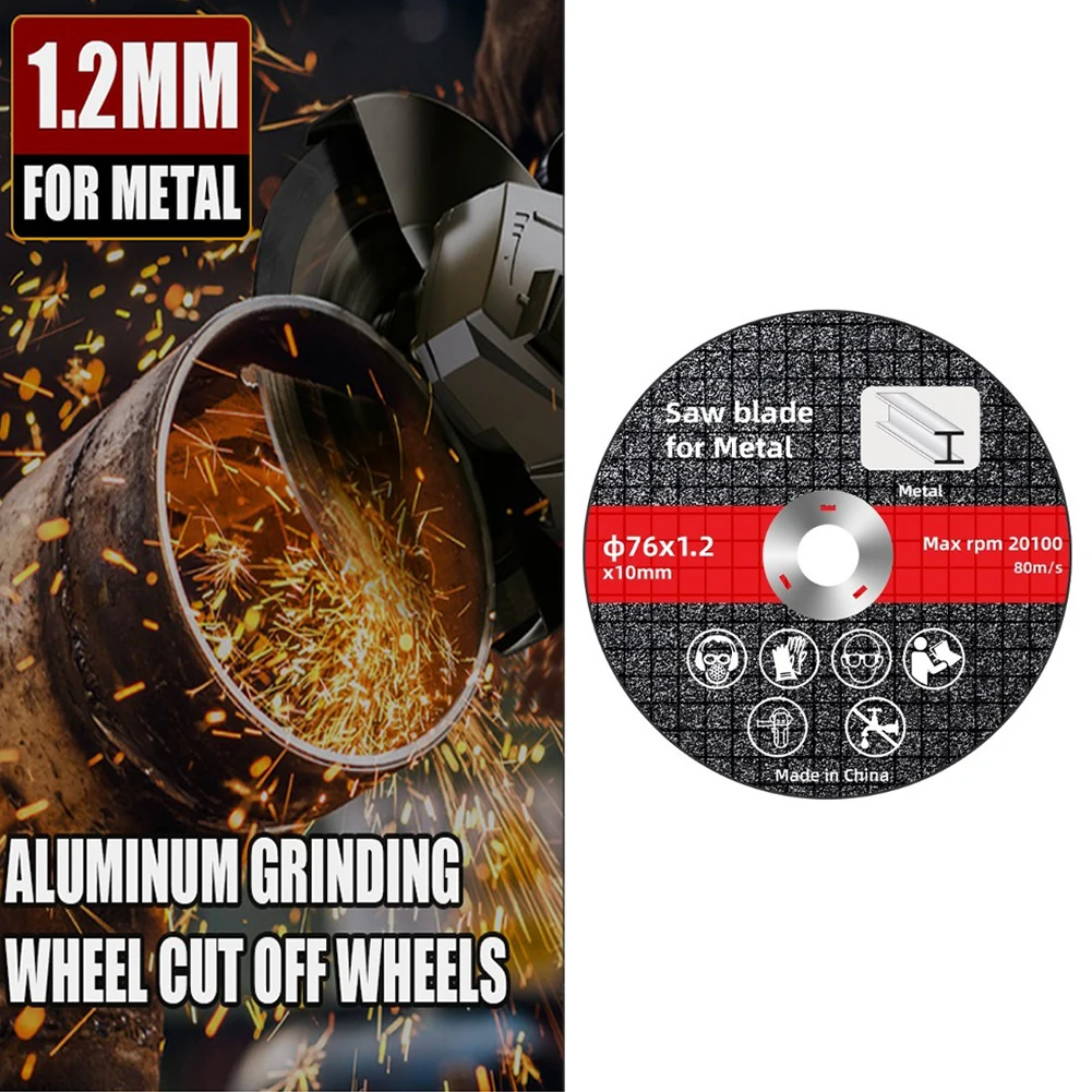 76mm Cutting Disc Circular Resin Saw Blade Grinding Wheel For Angle Grinder Metal Hard Materials Cutting Power Tool Accessories
76mm Cutting Disc Circular Resin Saw Blade Grinding Wheel For Angle Grinder Metal Hard Materials Cutting Power Tool Accessories