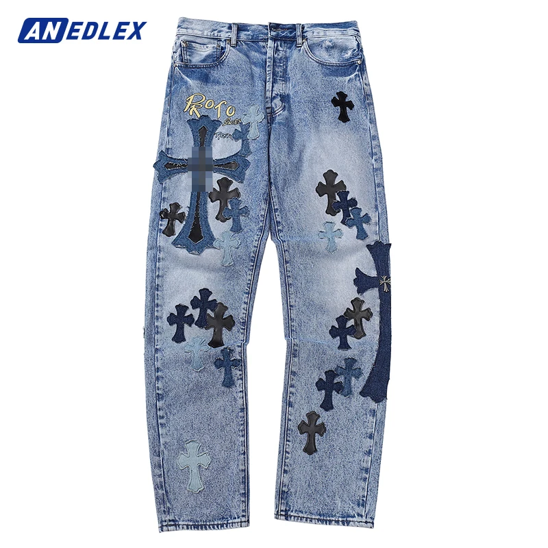 Hip Hop Men Ripped Jeans Streetwear Fashion Cross Embroidery Denim Pants Women 2022 Summer High Quality Casual Jeans Trousers
Hip Hop Men Ripped Jeans Streetwear Fashion Cross Embroidery Denim Pants Women 2022 Summer High Quality Casual Jeans Trousers