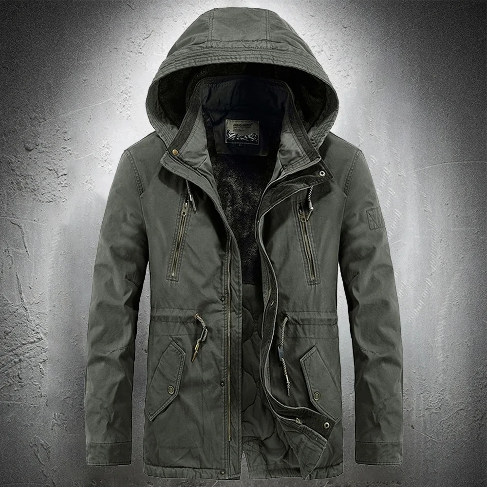 Men's Outdoor Jacket d Casaul Coat Autumn Winter Military Jacket Men ded Parka Fleece Lined Thicken Coat
Men's Outdoor Jacket d Casaul Coat Autumn Winter Military Jacket Men ded Parka Fleece Lined Thicken Coat