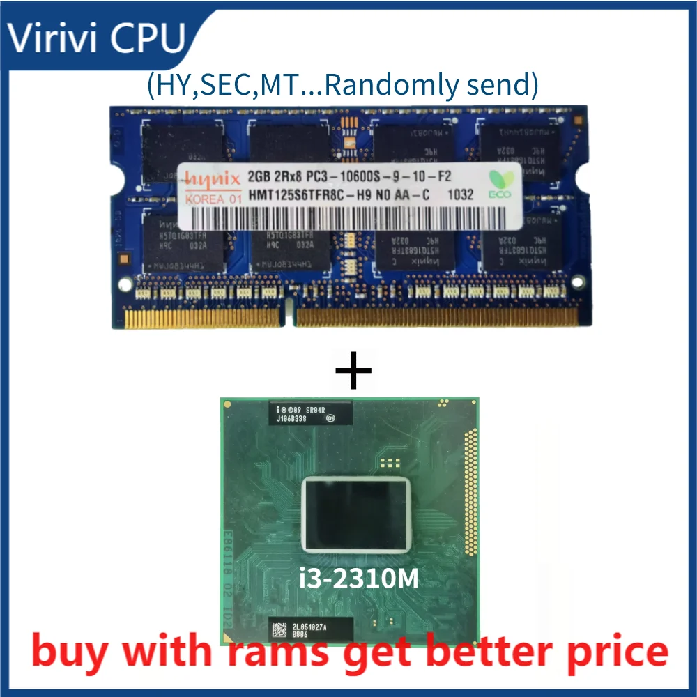 DDR3 2G 1333 МГц со i3-2310M SR04R 2,1 ГГц двухъядерный четырехпоточный процессор Porcessor L2 = 512M L3 = 3M 35W Socket G2
DDR3 2G 1333 МГц со i3-2310M SR04R 2,1 ГГц двухъядерный четырехпоточный процессор Porcessor L2 = 512M L3 = 3M 35W Socket G2
