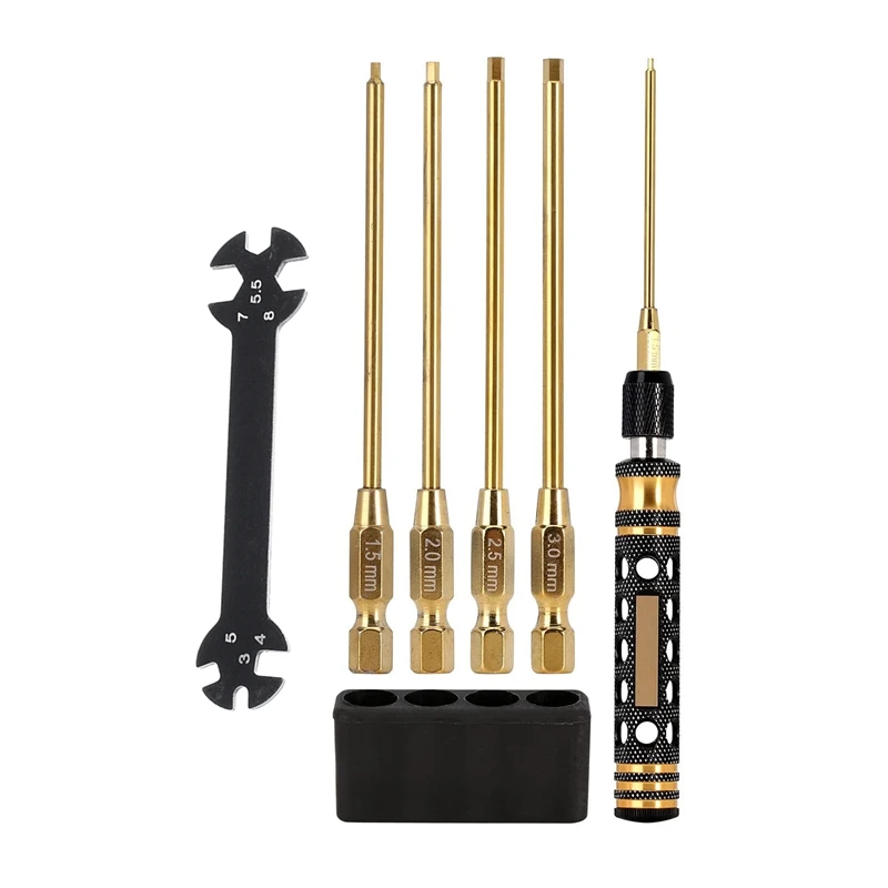 Hex Screwdriver 4 In 1- Hex Wrenches Set 1.5Mm 2.0Mm 2.5Mm 3Mm With 4 In 1 Cross Wrench 4 5 5.5 7Mm- RC Tool Kit
Hex Screwdriver 4 In 1- Hex Wrenches Set 1.5Mm 2.0Mm 2.5Mm 3Mm With 4 In 1 Cross Wrench 4 5 5.5 7Mm- RC Tool Kit
