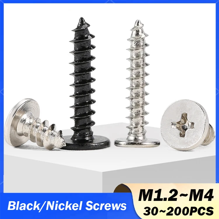 Черные/Никелированные саморезы Phillips для дерева M1.2-M4
Черные/Никелированные саморезы Phillips для дерева M1.2-M4