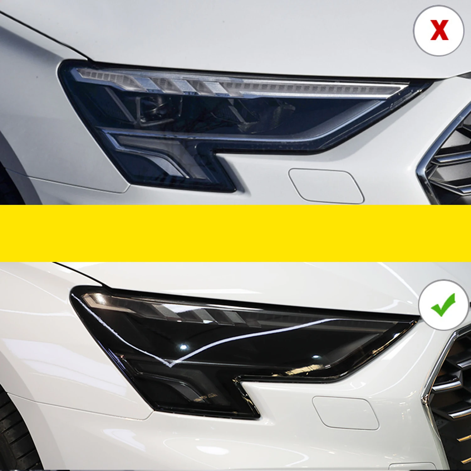 Подходит для Audi A3 2020-2021 / A6 2019-2020 ТПУ Защитная Затемняющая пленка для передних фар, листы виниловых наклеек, водонепроницаемые 2 шт.
Подходит для Audi A3 2020-2021 / A6 2019-2020 ТПУ Защитная Затемняющая пленка для передних фар, листы виниловых наклеек, водонепроницаемые 2 шт.