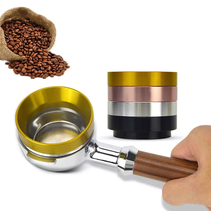 1PCs Coffee Dosing Ring Aluminum Coffee Distributor Handmade Coffee 51/53/58mm Espresso Dosing Funnel Ring Aluminum Coffeeware
1PCs Coffee Dosing Ring Aluminum Coffee Distributor Handmade Coffee 51/53/58mm Espresso Dosing Funnel Ring Aluminum Coffeeware