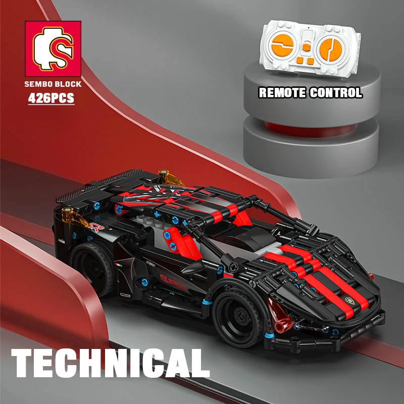 SEMBO TECHNICAL 426PCS Sports Racing Car Building Blocks Remote Control Model Supercar Bricks Gifts Toys For Children Adults
SEMBO TECHNICAL 426PCS Sports Racing Car Building Blocks Remote Control Model Supercar Bricks Gifts Toys For Children Adults
