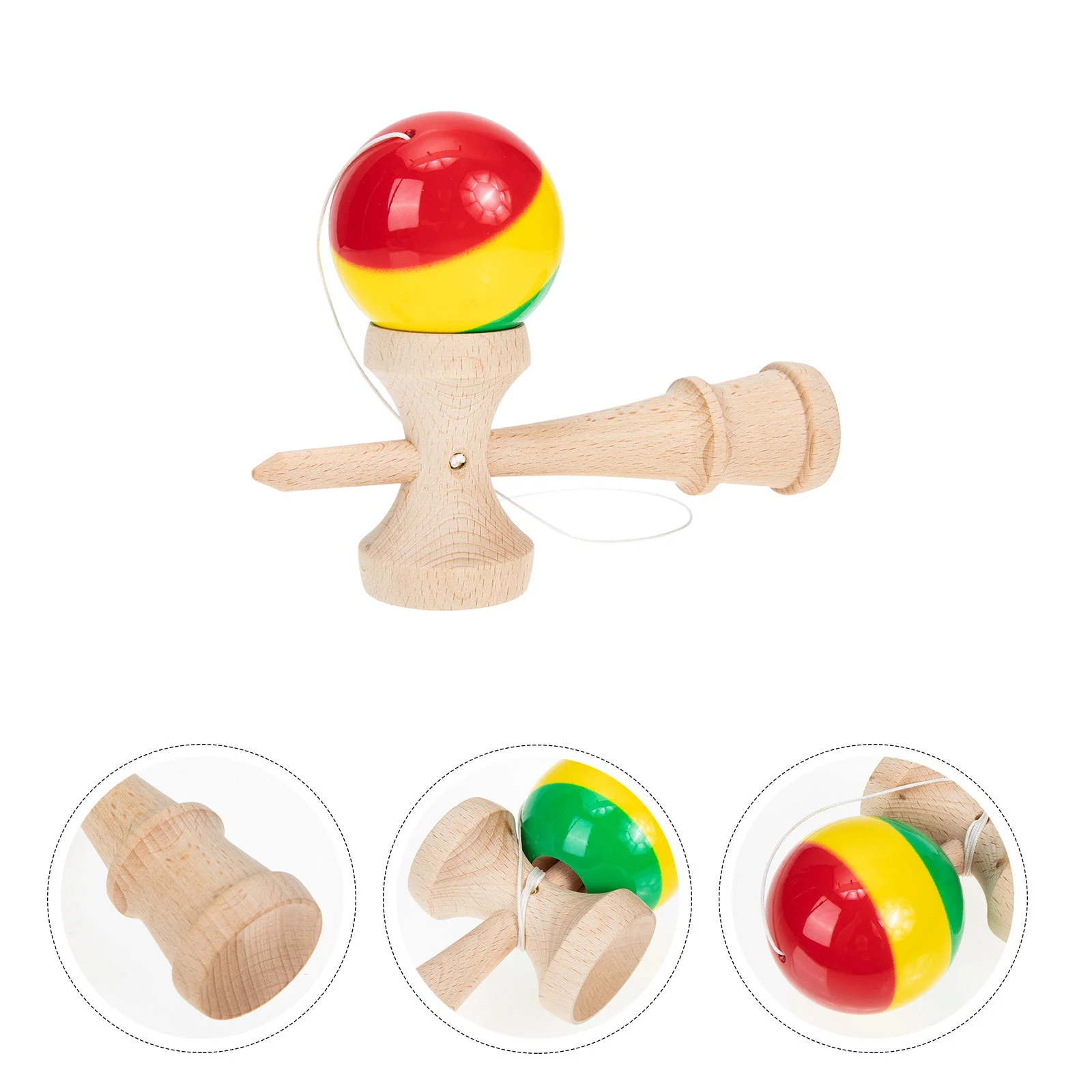 

Kendama Portable Toy Hand Exercise Funny Coordination Interesting Children Interactive Head The Ball