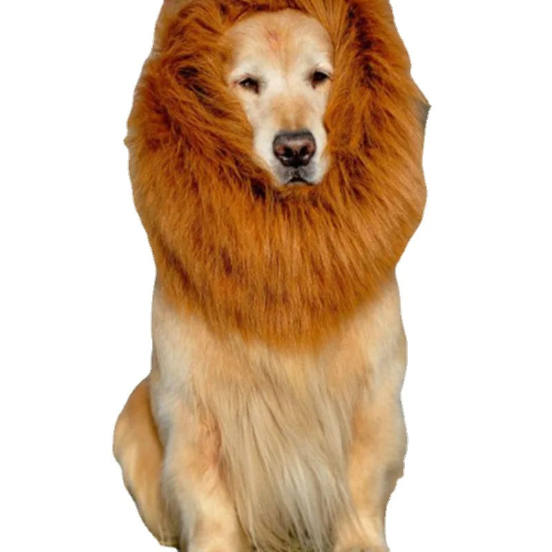 

Pet Lion Head Covering Wig Dog Wig Halloween Pet Supplies Mane Lion Wig Dog Wig Pet Supplies Pet Accessories