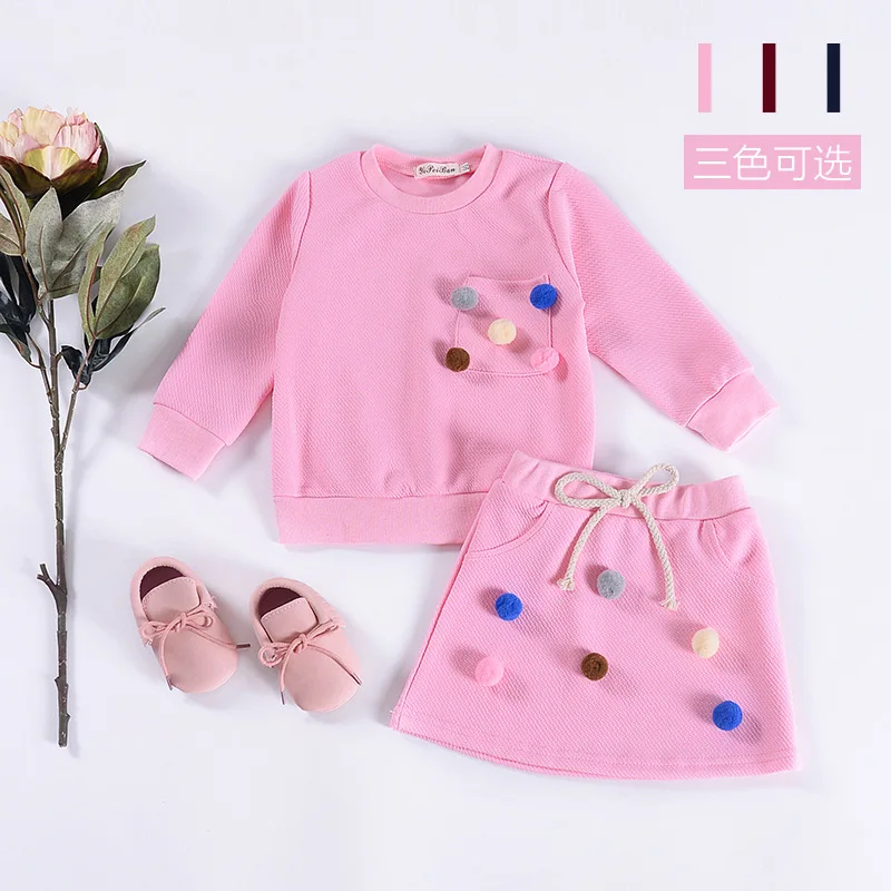 Infant Newborn Baby Girls Boys Outfit Set Autumn Baby Girls' Hairball Fashion Long Sleeved Sweater + Short Skirt Two-piece Set
Infant Newborn Baby Girls Boys Outfit Set Autumn Baby Girls' Hairball Fashion Long Sleeved Sweater + Short Skirt Two-piece Set