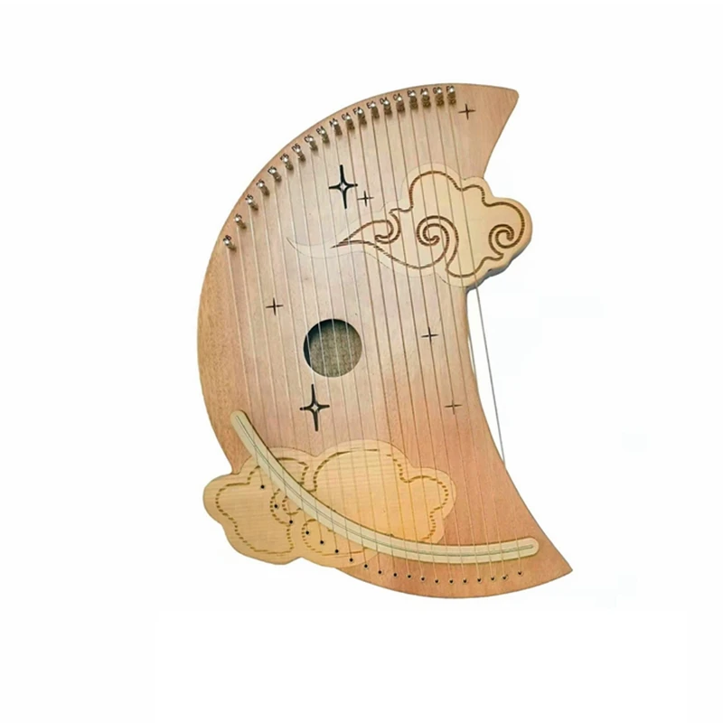 19 Keys Moon Lyre Harp Creative Wooden Handmade Portable Adults Stage Performance String Musical Instruments for Beginners 2022
19 Keys Moon Lyre Harp Creative Wooden Handmade Portable Adults Stage Performance String Musical Instruments for Beginners 2022