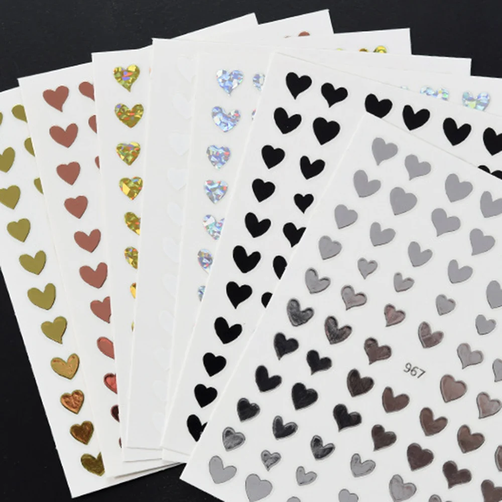 1pc Fashion Black Self-Adhesive Decal Silver Heart Shape Nail Art Stickers Nails Accessories Manicure Sticker DIY Nail Art
1pc Fashion Black Self-Adhesive Decal Silver Heart Shape Nail Art Stickers Nails Accessories Manicure Sticker DIY Nail Art