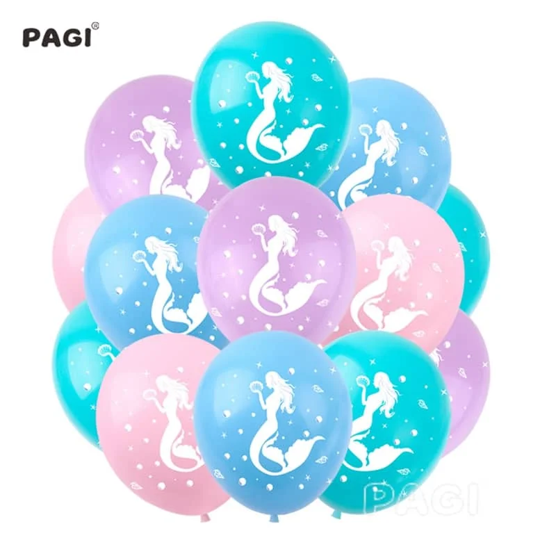 PAGI Mermaid Theme Party Balloons Happy Birthday Latex Confetti Balloons Kids Children Birthday Party Decorations Supplies DIY
PAGI Mermaid Theme Party Balloons Happy Birthday Latex Confetti Balloons Kids Children Birthday Party Decorations Supplies DIY