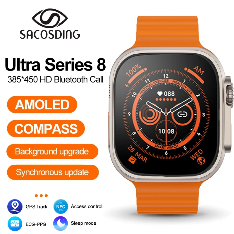 2023 Ultra MAX Smart Watch Ultra Series 8 49mm Smart Watch Ultra NFC Sport Smartwatch Men GPS tracking watches Wireless Charging 
2023 Ultra MAX Smart Watch Ultra Series 8 49mm Smart Watch Ultra NFC Sport Smartwatch Men GPS tracking watches Wireless Charging
