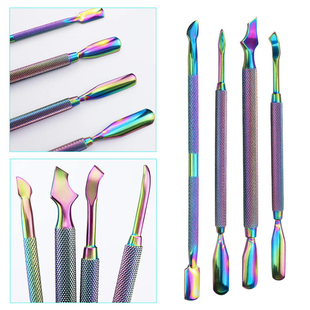 4 Pcs/Set Steel Double-ended Cuticle Pusher Dead Skin Remover Manicure Cleaner Nail Art Tool Nail Cuticle Pusher Nail Care Tool
4 Pcs/Set Steel Double-ended Cuticle Pusher Dead Skin Remover Manicure Cleaner Nail Art Tool Nail Cuticle Pusher Nail Care Tool