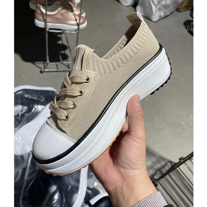 Wedge Platform Sneakers 2022 New Fashion Plus Size Casual Sports Shoes Women Lace-up Mesh Breathable Women's Vulcanized Shoes
Wedge Platform Sneakers 2022 New Fashion Plus Size Casual Sports Shoes Women Lace-up Mesh Breathable Women's Vulcanized Shoes