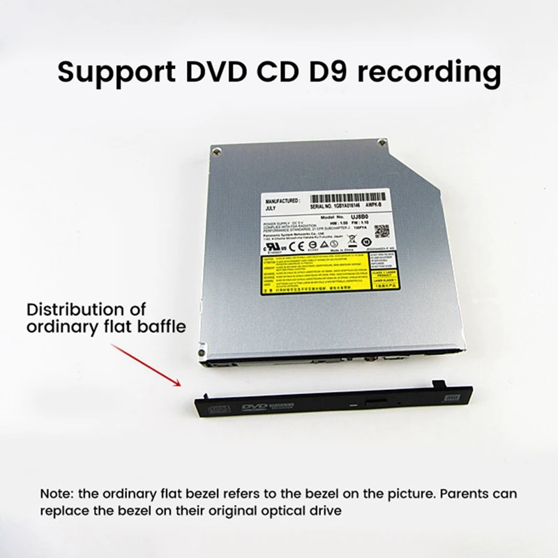 Laptop Built-In DVD Burner For MSI GE60 GE702PE SATA Serial Port 12.7MM Laptop DVD Burner+Bezel Supports D9 Burn
Laptop Built-In DVD Burner For MSI GE60 GE702PE SATA Serial Port 12.7MM Laptop DVD Burner+Bezel Supports D9 Burn