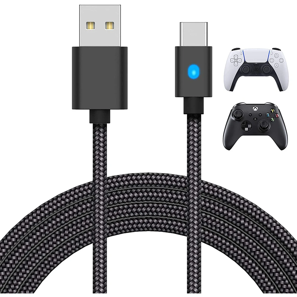 3M 2 In 1 Type C Handle Charging Cable For PS5 Gamepad NS Switch PRO Wireless Controller USB C Data Cable With LED Indicator
3M 2 In 1 Type C Handle Charging Cable For PS5 Gamepad NS Switch PRO Wireless Controller USB C Data Cable With LED Indicator