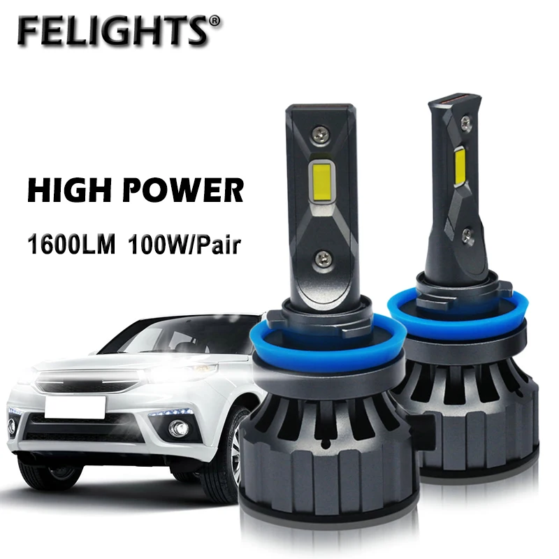 FELIGHTS 16000LM Car Led Headlight Bulbs H7 LED H4 H1 H3 H8 H9 H11 H13 HB3 9005 HB4 9006 Universal Auto Lamps 6000K 12V Voiture
FELIGHTS 16000LM Car Led Headlight Bulbs H7 LED H4 H1 H3 H8 H9 H11 H13 HB3 9005 HB4 9006 Universal Auto Lamps 6000K 12V Voiture