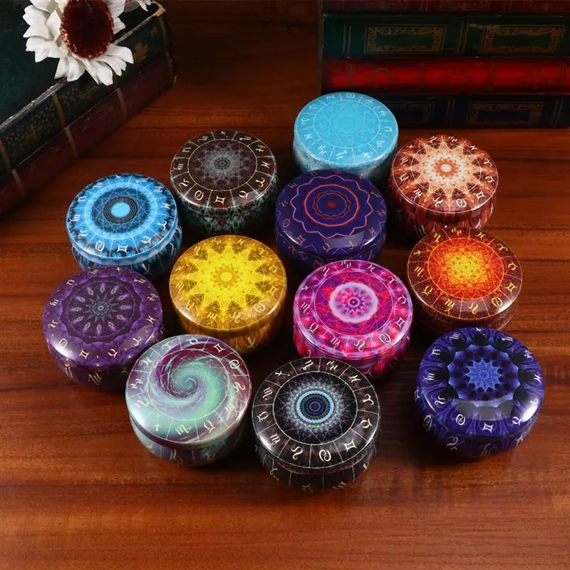 12PCS 12 Constellation Series Tinplate Cans Scented Candles Storage Box Essential Oil Fragrance Case Eco-friendly Tinplate Cans
12PCS 12 Constellation Series Tinplate Cans Scented Candles Storage Box Essential Oil Fragrance Case Eco-friendly Tinplate Cans