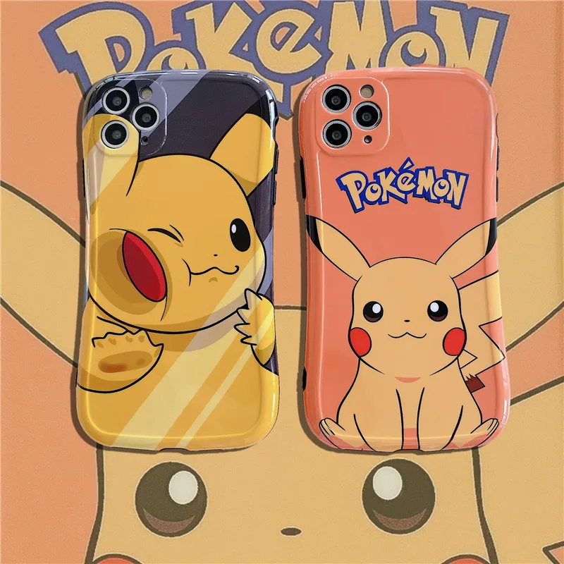 BANDAI Pokemon Pikachu Cartoon Soft Silicone Phone Case for iPhone 11 12 13 pro XS MAX X XR Cover
BANDAI Pokemon Pikachu Cartoon Soft Silicone Phone Case for iPhone 11 12 13 pro XS MAX X XR Cover
