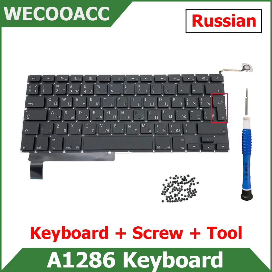 Новая сменная клавиатура с винтовой отверткой для Macbook Pro 15 дюймов A1286 русская клавиатура UK Enter 2009 2010 2011 2012 года
Новая сменная клавиатура с винтовой отверткой для Macbook Pro 15 дюймов A1286 русская клавиатура UK Enter 2009 2010 2011 2012 года