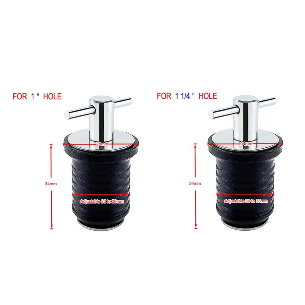 Stainless Steel 304 Handle Rubber Drain Plug T-Handle TWIST-IN Hull Livewell Bilge Transom Seawall Marine Boat Yacht Accessories
Stainless Steel 304 Handle Rubber Drain Plug T-Handle TWIST-IN Hull Livewell Bilge Transom Seawall Marine Boat Yacht Accessories