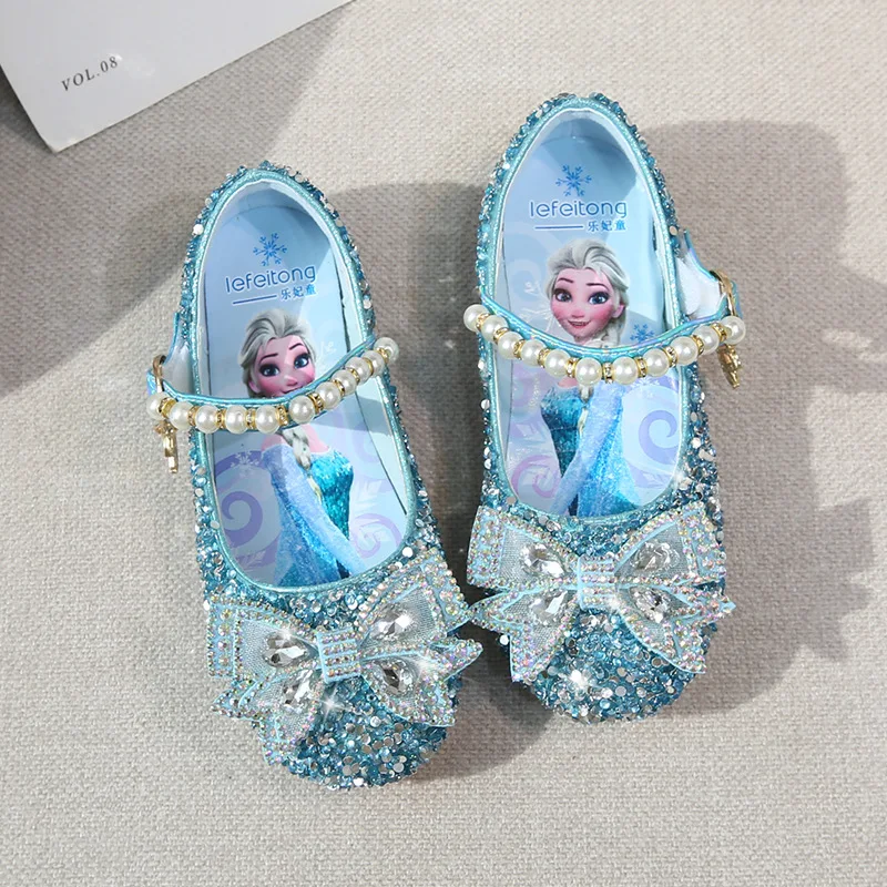 Туфли детские с кристаллами и блестками, модные вечерние туфли принцессы, повседневная обувь на плоской подошве, с мультяшным принтом Disney, Э... 
Туфли детские с кристаллами и блестками, модные вечерние туфли принцессы, повседневная обувь на плоской подошве, с мультяшным принтом Disney, Э...