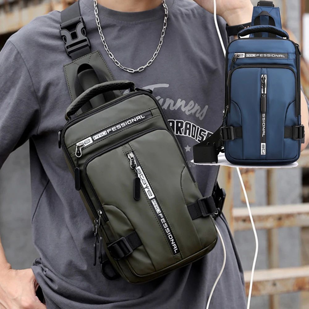 Nylon Backpack Rucksack Cross body Shoulder Bag for Men USB Charging Port Travel Male Knapsack Daypack Messenger Chest Pack Bags
Nylon Backpack Rucksack Cross body Shoulder Bag for Men USB Charging Port Travel Male Knapsack Daypack Messenger Chest Pack Bags