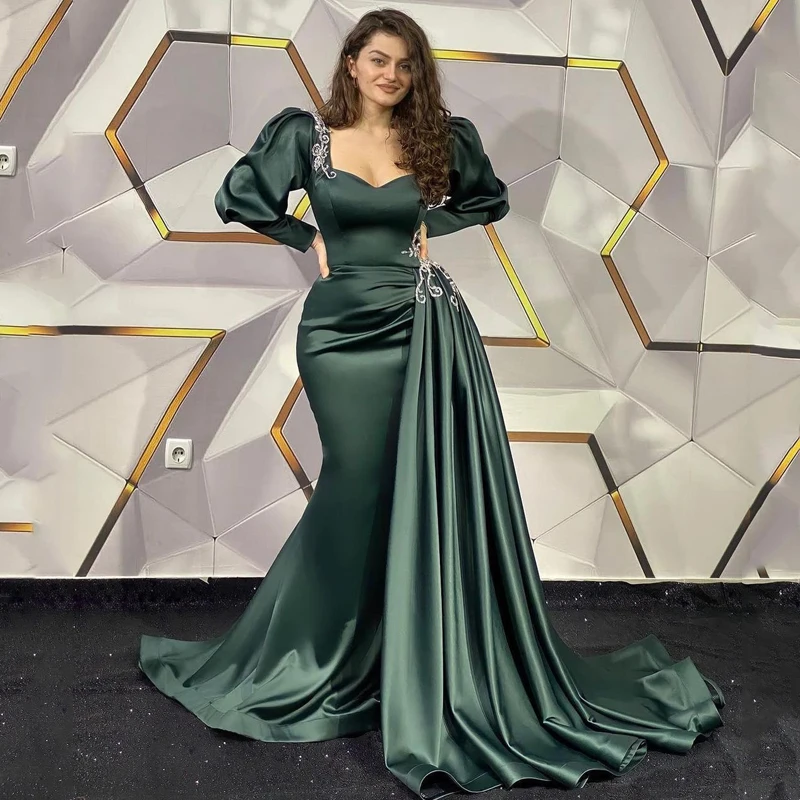 Sexy Prom Evening Dresses 2022 Long Sleeve Formal Dresses Green Beadings High Split Mermaid Cocktail Gowns Saudi Arabia Dubai
Sexy Prom Evening Dresses 2022 Long Sleeve Formal Dresses Green Beadings High Split Mermaid Cocktail Gowns Saudi Arabia Dubai
