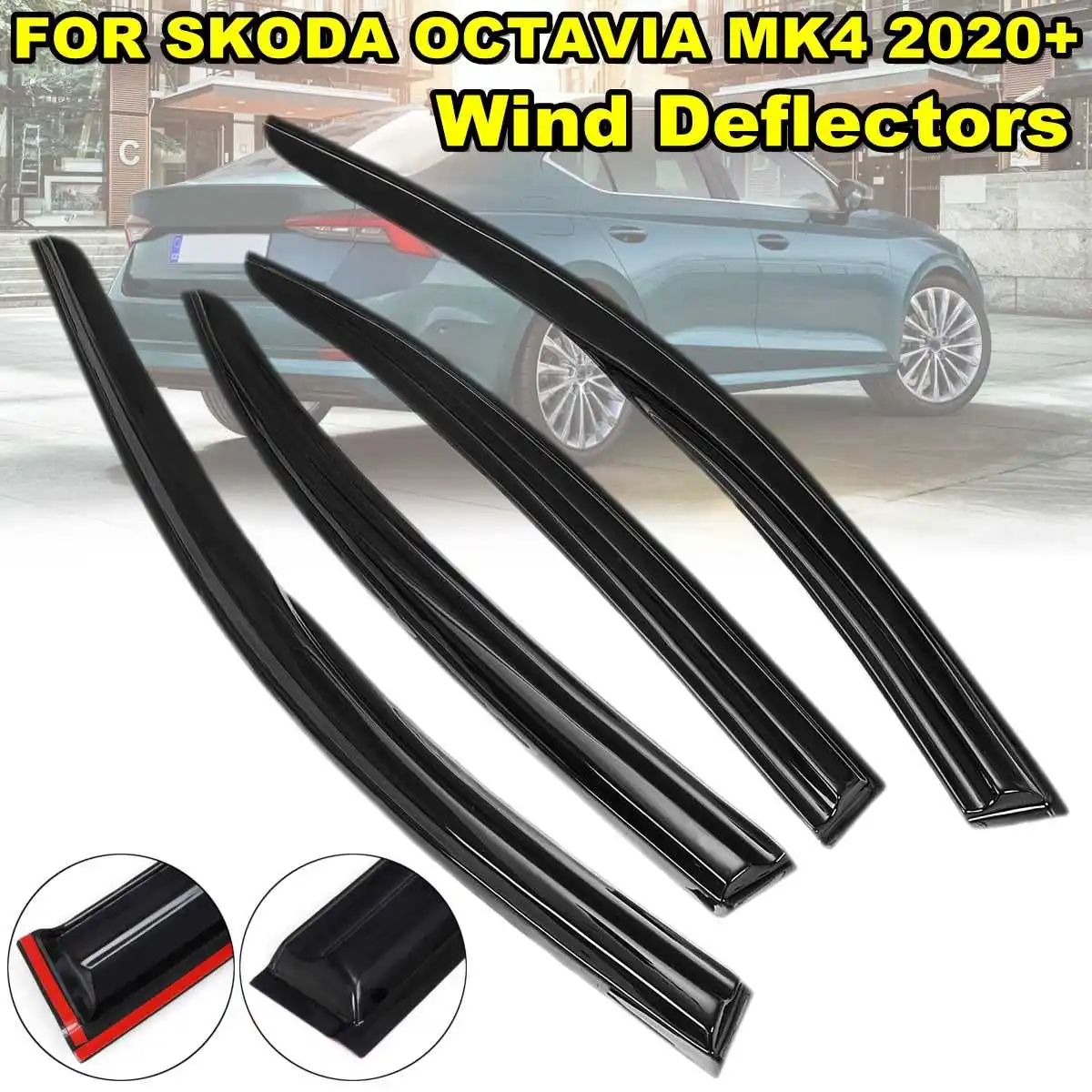 4 шт. боковые оконные дефлекторы MK4, козырек вентиляции для SKODA OCTAVIA MK4 2020 + Weathershileds ветровой козырек, защита от дождя и солнца
4 шт. боковые оконные дефлекторы MK4, козырек вентиляции для SKODA OCTAVIA MK4 2020 + Weathershileds ветровой козырек, защита от дождя и солнца