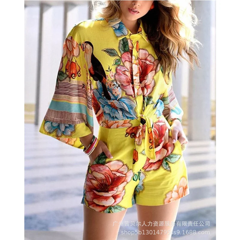 Fashion Boho Summer Floral Print Button Shirt Shorts Romper Overalls One Piece Streetwear Women Elegant Y2K Playsuit
Fashion Boho Summer Floral Print Button Shirt Shorts Romper Overalls One Piece Streetwear Women Elegant Y2K Playsuit