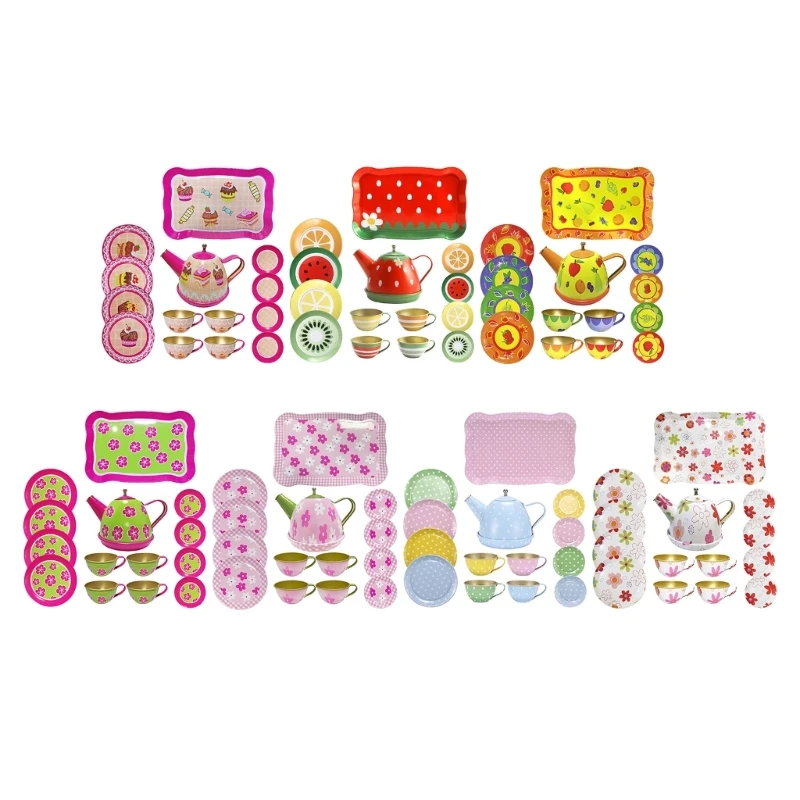 Tea Set for Little Girls Tea Party Pretend Toy Afternoon Tea Playset Metal Kitchenware Accessory Tray Pot Cups Dishes
Tea Set for Little Girls Tea Party Pretend Toy Afternoon Tea Playset Metal Kitchenware Accessory Tray Pot Cups Dishes
