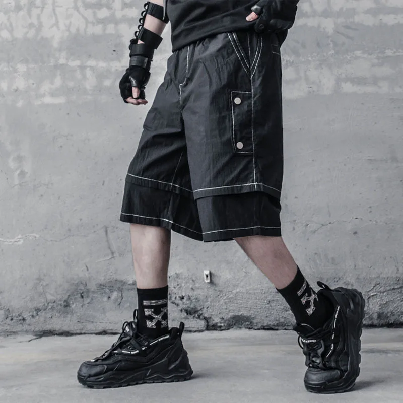 Trendy Men's Large Size Functional Cropped Shorts Summer Fashion Trendy Holiday Two Piece Open Line Color Contrast Casual Overal
Trendy Men's Large Size Functional Cropped Shorts Summer Fashion Trendy Holiday Two Piece Open Line Color Contrast Casual Overal
