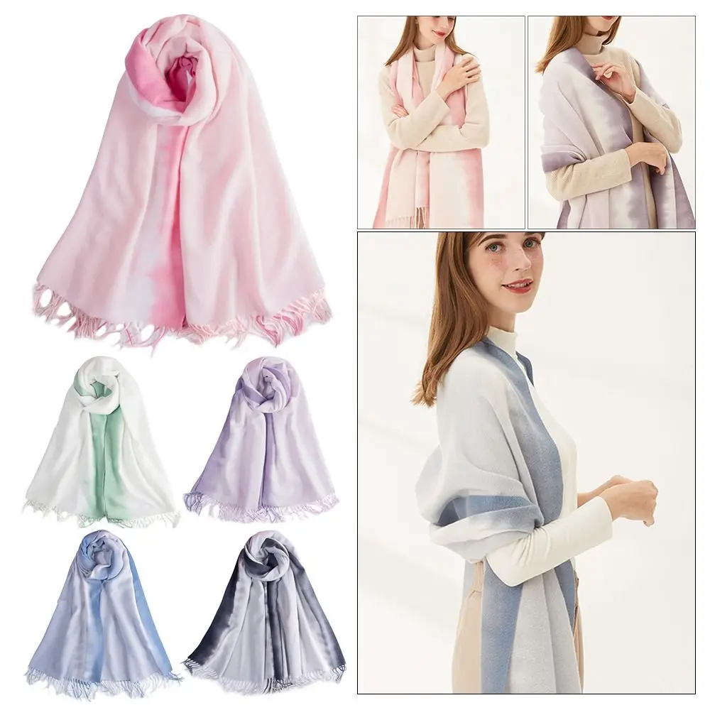 

200*70cm Soft Long Luxury Winter Women Wool Shawl Cashmere Scarf Wrap Bandana Thick Warm