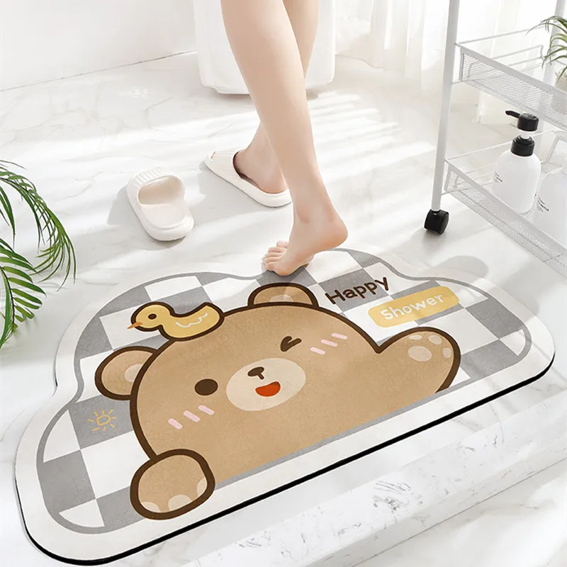 Diatom Rubber Bath Mat Absorbent Quick-drying Foot Mat Shower Room Bathroom Door Mat Toilet Non-slip Floor Mat Cartoon
Diatom Rubber Bath Mat Absorbent Quick-drying Foot Mat Shower Room Bathroom Door Mat Toilet Non-slip Floor Mat Cartoon