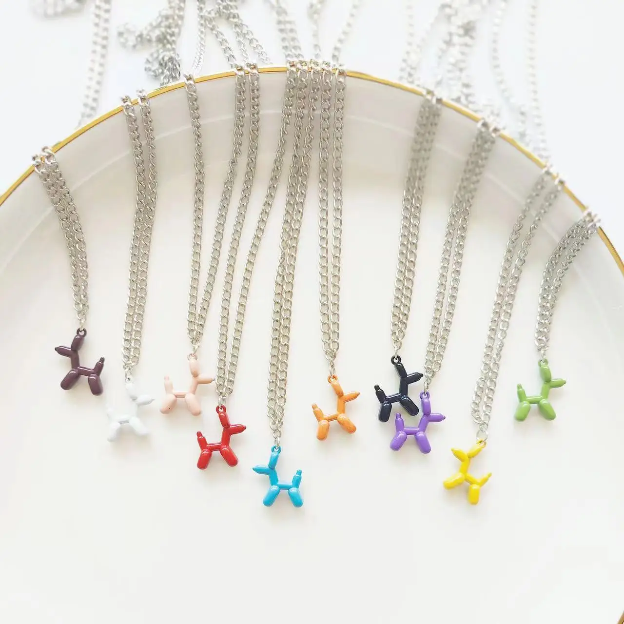 The New Colourful Alloy Pendant Cute Dogs Necklace Multicolor Jewelry Gifts for Women/Children
The New Colourful Alloy Pendant Cute Dogs Necklace Multicolor Jewelry Gifts for Women/Children