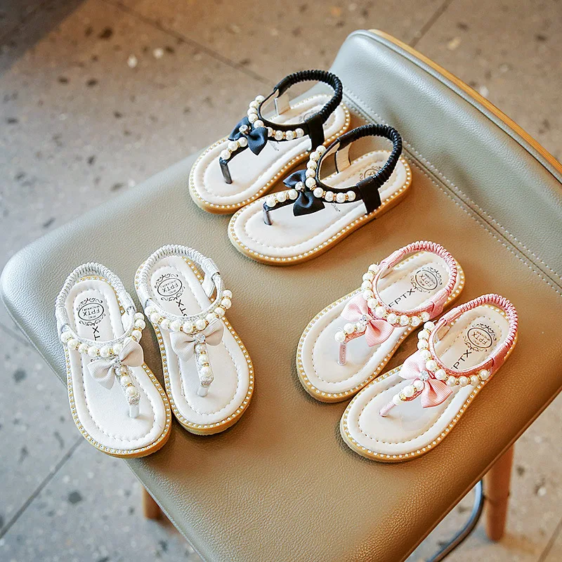 2022 Summer New Korean Version Girls Pearl Sandals Female Baby Bow Princess Sandals Flip-flops Beach Shoes
2022 Summer New Korean Version Girls Pearl Sandals Female Baby Bow Princess Sandals Flip-flops Beach Shoes