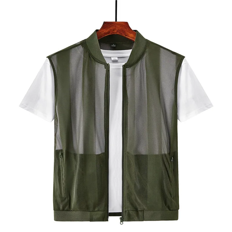 Summer Man's Thin Vest Breathable Mesh Sleeveless Jackets Multipockets Fishing Hiking Cycling Waistcoat Sports Outerwear S-4XL
Summer Man's Thin Vest Breathable Mesh Sleeveless Jackets Multipockets Fishing Hiking Cycling Waistcoat Sports Outerwear S-4XL