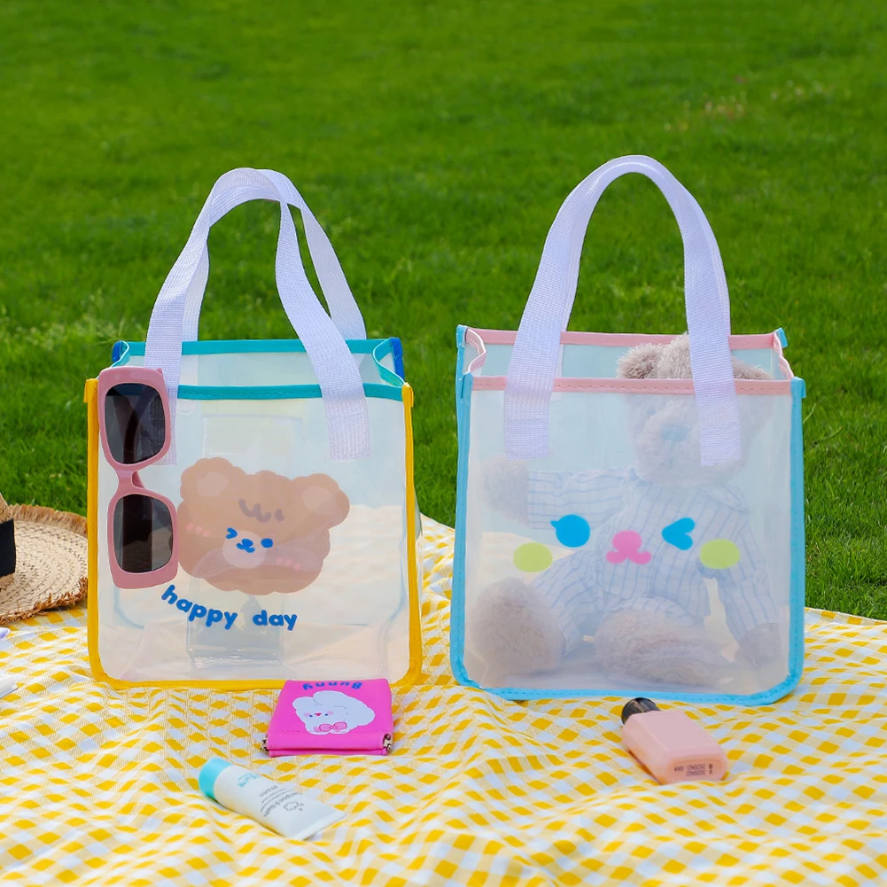 Summer Cute PVC Jelly Tote Bag Women Kawaii Bear Clear Transparent Bag Women Beach Travel Handbag Girl Student Shopping Wash Bag
Summer Cute PVC Jelly Tote Bag Women Kawaii Bear Clear Transparent Bag Women Beach Travel Handbag Girl Student Shopping Wash Bag