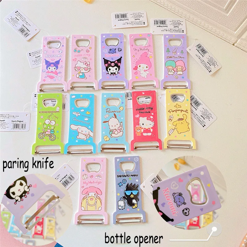 Kawaii Hellokittys Peeler Knife Bottle Opener Cartoon Sanrios Cute Kuromi Fruit Peeler Bottle Opener Household Essentials
Kawaii Hellokittys Peeler Knife Bottle Opener Cartoon Sanrios Cute Kuromi Fruit Peeler Bottle Opener Household Essentials