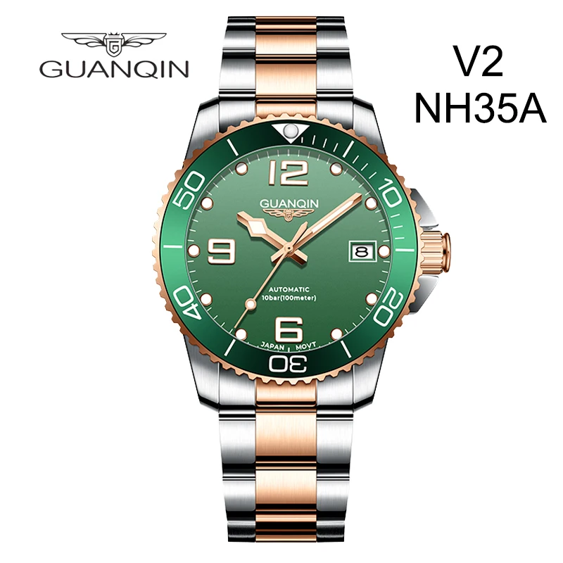 GUANQIN Luxury Sports Diving Mechanical Automatic Watch Japan NH35A Men's Watch Stainless Steel Sapphire Calendar Luminous 2022
GUANQIN Luxury Sports Diving Mechanical Automatic Watch Japan NH35A Men's Watch Stainless Steel Sapphire Calendar Luminous 2022