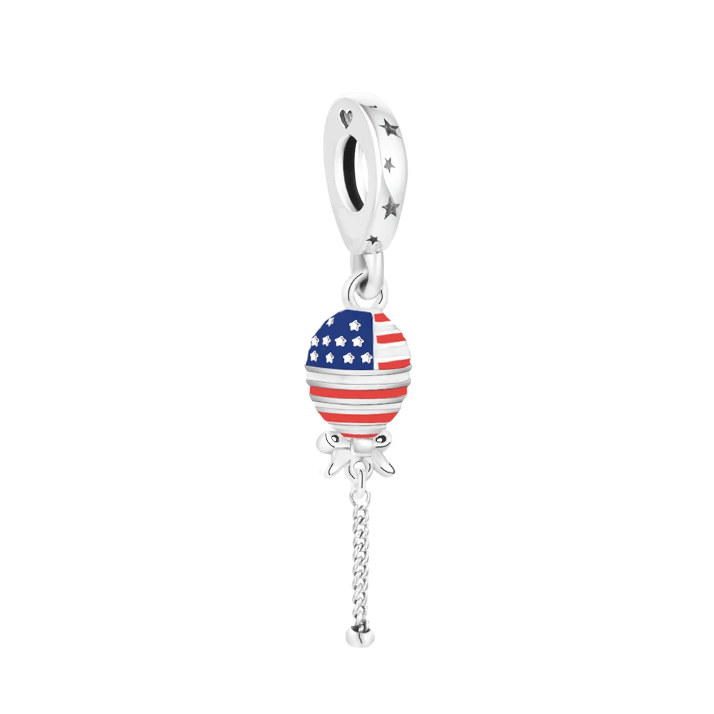 

Fits Europe Bracelet 925 Sterling Silver Stars,Stripes & Bow Ballow Dangle Charm Beads for Women DIY Jewelry Making 2022 New