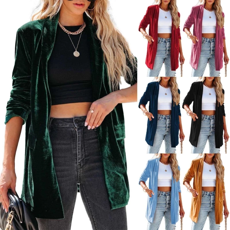 Women's Casual Blazered Suit Open Front Cardigan Office Work Long Sleeve Blazered Solid Blazered Jackets
Women's Casual Blazered Suit Open Front Cardigan Office Work Long Sleeve Blazered Solid Blazered Jackets