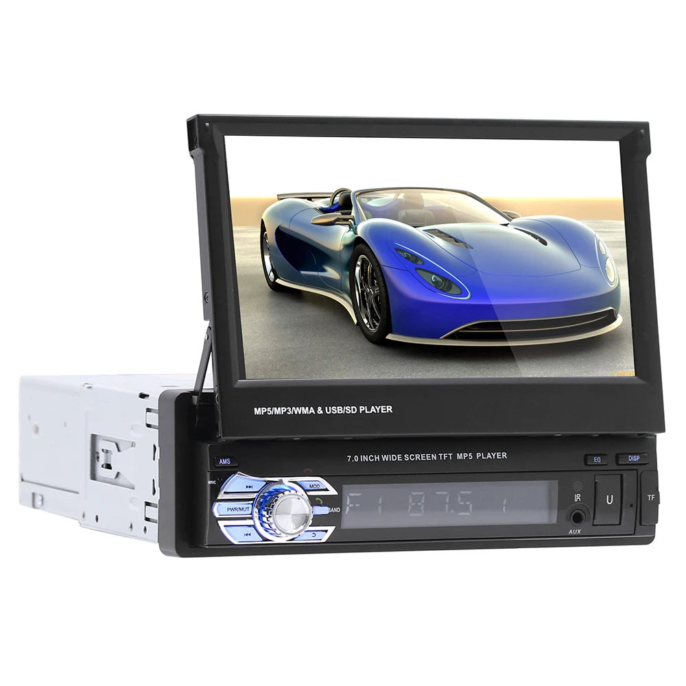 7 Inch Car Stereo Radio MP5 Player 9601 Collapsible Screen Bluetooth Head Unit AUX-In FM Radio Receiver Auto Multimedia Player
7 Inch Car Stereo Radio MP5 Player 9601 Collapsible Screen Bluetooth Head Unit AUX-In FM Radio Receiver Auto Multimedia Player