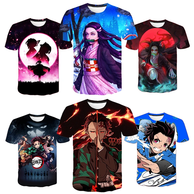 Demon Slayer4-14 y kid's clothing Japanese animation cartoon game children's T-shirt round neck short sleeve baby boy girl top
Demon Slayer4-14 y kid's clothing Japanese animation cartoon game children's T-shirt round neck short sleeve baby boy girl top