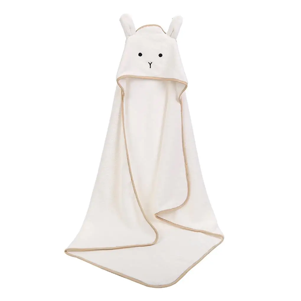 

Детское банное полотенце, принадлежности для личной гигиены, однотонная ткань для мытья тела для мальчиков и девочек, полотенца для душа с капюшоном, белое одеяло для сушки