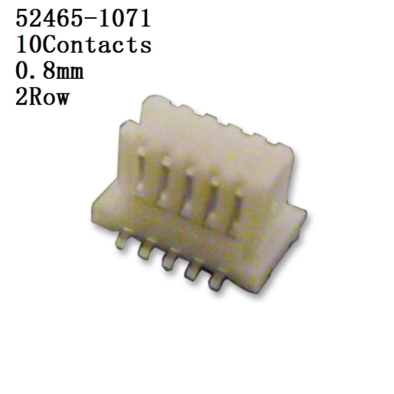 Разъем MOLEX 52465-1071,1471,2071,2471,2671, разъем, 0,8 мм, 2 ряда, 10 контактов, разъем 10 unids/lote
Разъем MOLEX 52465-1071,1471,2071,2471,2671, разъем, 0,8 мм, 2 ряда, 10 контактов, разъем 10 unids/lote